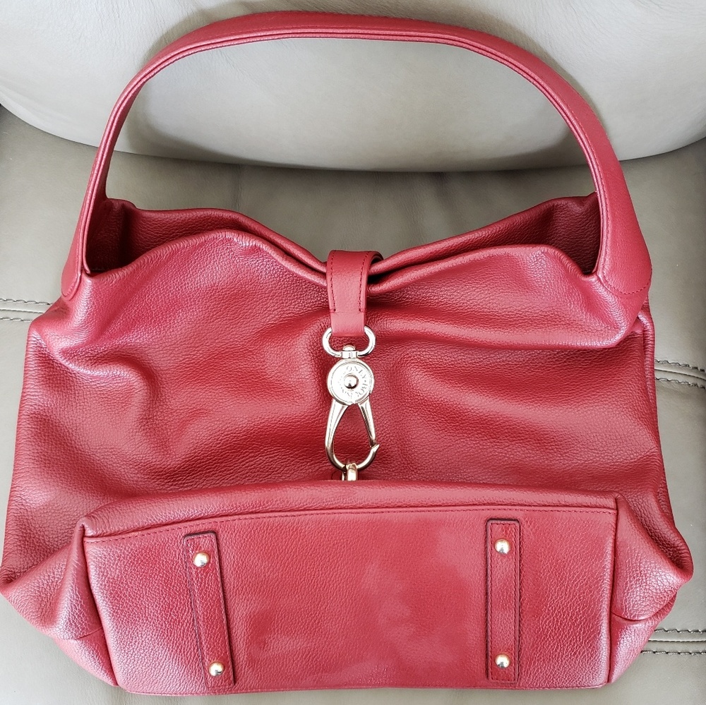 Dooney & Bourke Belvidere Lock Leather Pebble Hobo